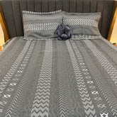 DESINER 4 PCS REVERSIBLE LARGE KING SIZE COTTON BEDCOVER SET
