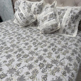 SUMMER PURE COTTON SUPER KING SIZE 5 PCS BEDSHEET SET