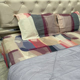 SUMMER PREMIUM QUALITY KING SIZE PURE COTTON 4 PCS COMFORTER SET