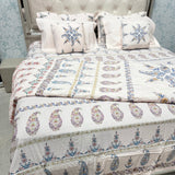 LUXURY JAIPURI 8-PIECE BAMBOO COTTON COMFORTER SET – SUPER KING SIZE