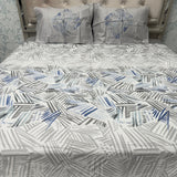 SUMMER PURE COTTON QUEEN SIZE FLAT BEDSHEET SET