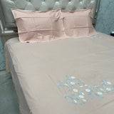 SUMMER BRANDED PURE COTTON SUPER KING SIZE EMBROIDERY BEDSHEET SET