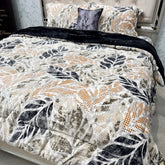 5- PIECE PREMIUM VELVET QUILT SET – SUPER KING SIZE LUXURY BEDDING