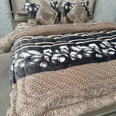 LUXURY 6 PCS SUPER KING QUILT SET PREMIUM QUALITY ( AUSTRALIA SIZE FITTED SHEET AND 2 CUSIONS )