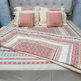 LUXURY JAIPURI 8-PIECE BAMBOO COTTON COMFORTER SET – SUPER KING SIZE