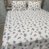 SUMMER PURE COTTON SUPER KING SIZE BEDSHEET SET