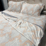 PREMIUM ENGLISH COLOUR KING SIZE 4 PCS DUVET COVER SET ( quilt cover set )
