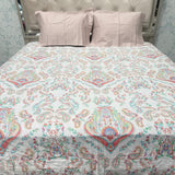 SUMMER SUPER KING SIZE ( JUBMO SIZE) FLAT MUSLIN PURE COTTON BEDHSEET SET