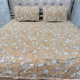 FULL REVERSIBLE SUMMER COMFORTER SET WITH BEDCOVER & 2 PILLOWCASES