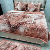10-PIECE LUXURY QUEEN SIZE DESIGNER BLANKET SET – KING SIZE | FRINGED BEDDING SET WITH FLOOR MATS & MATCHING SLIPPERS
