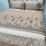SUMMER DESINER PREMIUM SUPER KING SIZE BEDSHEET SET IN PURE COTTON