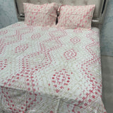 SUMMER QUEEN SIZE PURE COTTON FLAT BEDSHEET SET