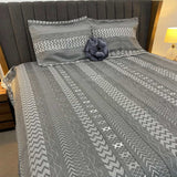 DESINER 4 PCS REVERSIBLE LARGE KING SIZE COTTON BEDCOVER SET