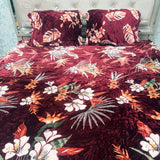 WINTER QUEEN SIZE FITTED BEDHSEET SET IN 3 PCS