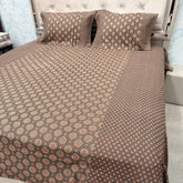 JAIPURI PRINT PURE COTTON TRADITIONAL FLAT SUPER KING BEDSHEET SET