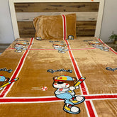 SINGLE KING KIDS THICK AND SUPER WARM FLAT VELVET BEDSHEET