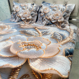 SUMMER 7D DIGITAL PRINT SUPER KING SIZE BEDHSEET SET