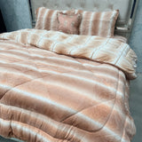 5- PIECE PREMIUM VELVET QUILT SET – SUPER KING SIZE LUXURY BEDDING