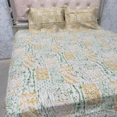 SUMMER BRANDED SUPER KING SIZE PURE COTTON BEDSHEET SET