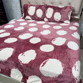 LUXURY QUEEN SIZE THICK FLAT BEDSHEET BEDDING SET 3 PCS