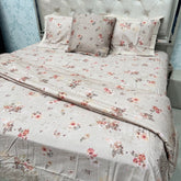 BRANDED PREMIUM 5-PIECE 100% COTTON COMFORTER SET WITH MATCHING CUSHION – SUMMER COLLECTION
