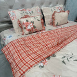 SUMMER GLACÉ COTTON QUEEN SIZE 6 PCS REVERSIBLE COMFORTER SET