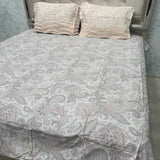 SUMMER QUEEN SIZE PURE COTTON FLAT BEDSHEET SET