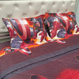 KIDS MARBEL AVENGERS 4 PCS GALCE COTTON COMFORTER SET ( comforter is reversible)