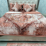10-PIECE LUXURY QUEEN SIZE DESIGNER BLANKET SET – KING SIZE | FRINGED BEDDING SET WITH FLOOR MATS & MATCHING SLIPPERS