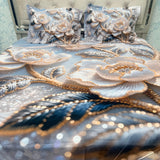 SUMMER 7D DIGITAL PRINT SUPER KING SIZE BEDHSEET SET