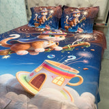 SUMMER BEAUTIFUL KING SIZE KIDS BEDSHEET