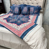 LUXURY JAIPURI 8-PIECE BAMBOO COTTON COMFORTER SET – SUPER KING SIZE