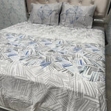SUMMER PURE COTTON QUEEN SIZE FLAT BEDSHEET SET