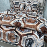 WINTER KING AND QUEEN SOZE QUILT SET IN 4 PCS