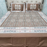 SUMMER DESINER PREMIUM SUPER KING SIZE BEDSHEET SET IN PURE COTTON