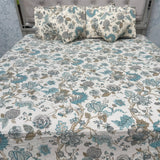 SUMMER QUILTED JAIPURI STYLE KING SIZE 5 PCS BEDSHEET SET