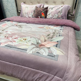 ROSEPETEL DIGITAL FLORAL PRINT QUILT SET | SUPER WARM & SOFT | QUEEN/KING