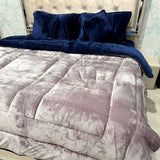 TITLIS PREMIUM 6-PIECE REVERSIBLE QUILT SET WITH FITTED-TYPE SHEET – QUEEN TO KING SIZE