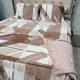 PREMIUM QUALITY KING SIZE 4 PCS DUVET COVER SET (QUILT COVER SET) WITH ANTI SKID BEDHSEET