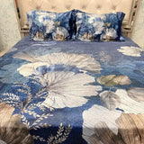 ROYAL WINTER DIGITAL PRINT KING SIZE FLAT BEDSHEET SET – 3 PCS ANTI-SKID BEDDING