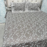 SUMMER PURE COTTON SUPER KING SIZE BEDSHEET SET WITH CHICKEN KARI LASH ON PILLOW COVERS