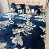 WINTER QUEEN SIZE FITTED BEDHSEET SET IN 3 PCS