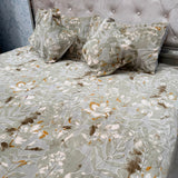 ANTI-SKID PURE CLEAR BEDSHEET SET 5 PCS KING SIZE BEDDING SET