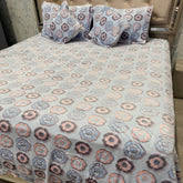 ANTI-SKID PURE CLEAR BEDSHEET SET 5 PCS KING SIZE BEDDING SET