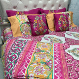 LUXURY JAIPURI 8-PIECE BAMBOO COTTON COMFORTER SET – SUPER KING SIZE