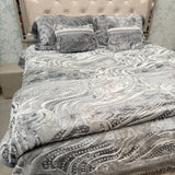 ROYAL LUXE EMBOSSED DESIGNER BLANKET SET- 6 PCS KING SIZE