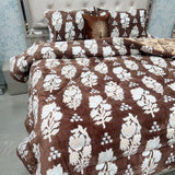 PREMIUM 4- PIECES VELVET QUILT SET IN SUPER KING SIZE