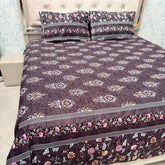 JAIPUR STYLE PRINT PURE COTTON SUPER KING SIZE BEDSHEET SET