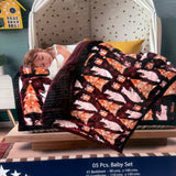 WINTER MONTE CARLO 5 PCS WARM BABY QUILT SET FOR CORT