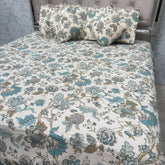 SUMMER QUILTED JAIPURI STYLE KING SIZE 5 PCS BEDSHEET SET